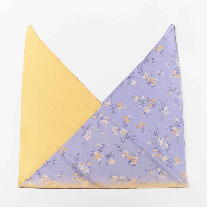 AZUMA water-repellent azuma bag – Flower Lavender pattern, laid flat #Pattern_Flower Lavender