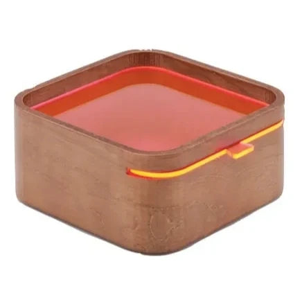 chanto wooden container, walnut-look with pink lid #Color_Walnut-look / Pink
