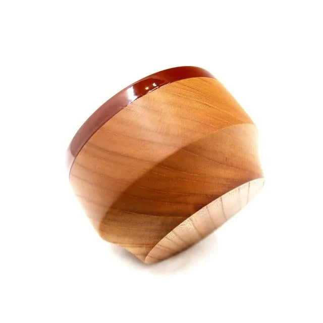 chanto multi bowl in brown, side view #Color_Brown