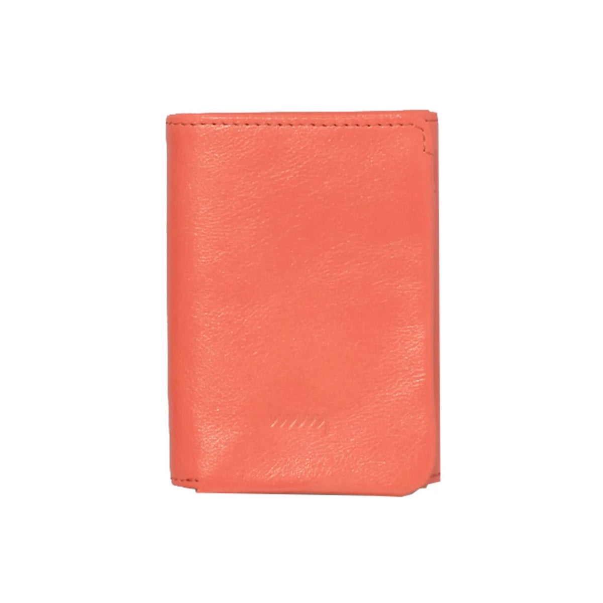 hmny tri-fold leather wallet in orange #Color_Orange