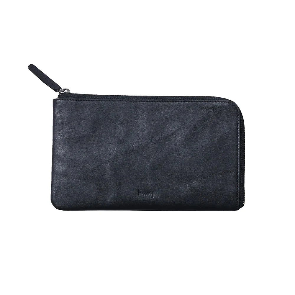 hmny leather card wallet in black #Color_Black