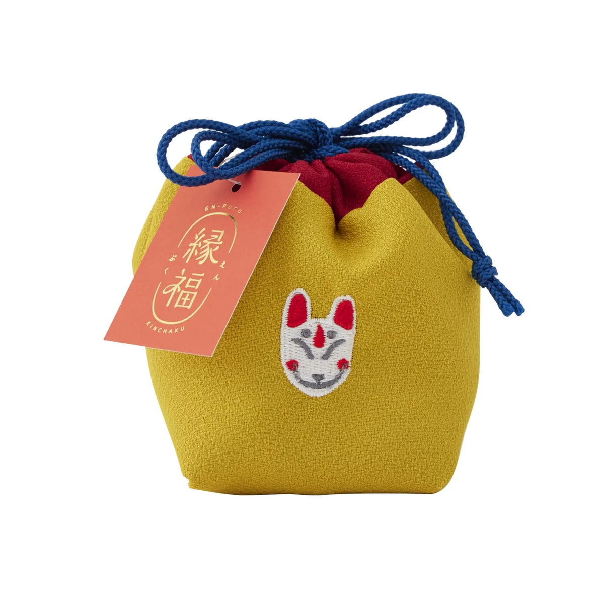 Lucky drawstring pouch, Inari fox #Design_Inari Fox