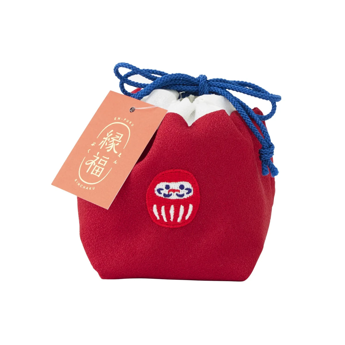 Lucky drawstring pouch, Daruma #Design_Daruma