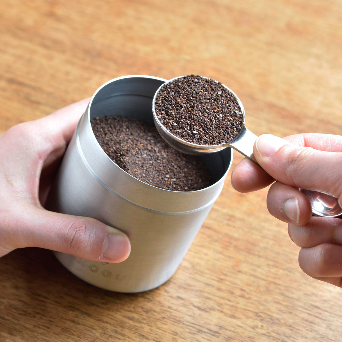Coffee Kogu stainless steel coffee canister