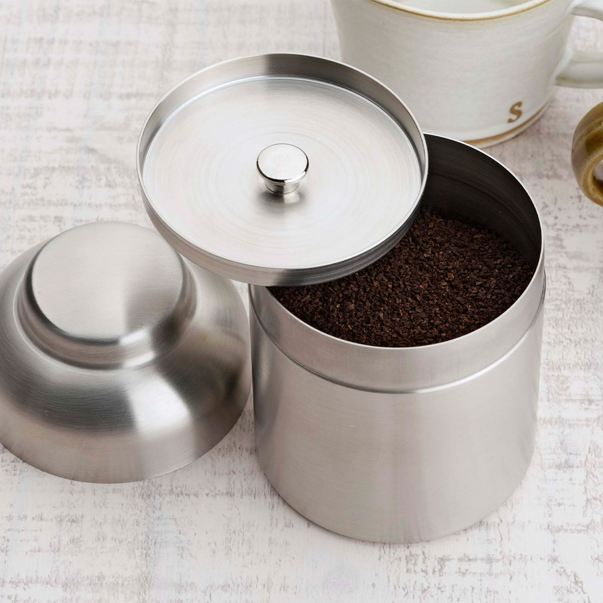 Coffee Kogu stainless steel coffee canister
