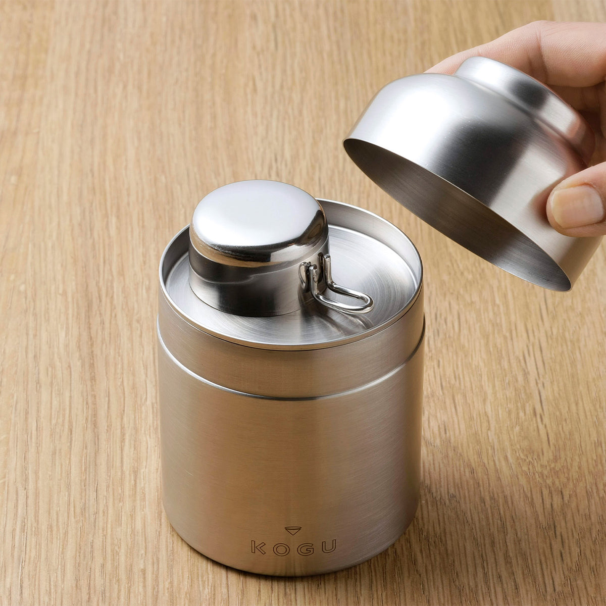 10g measure and stainless canister