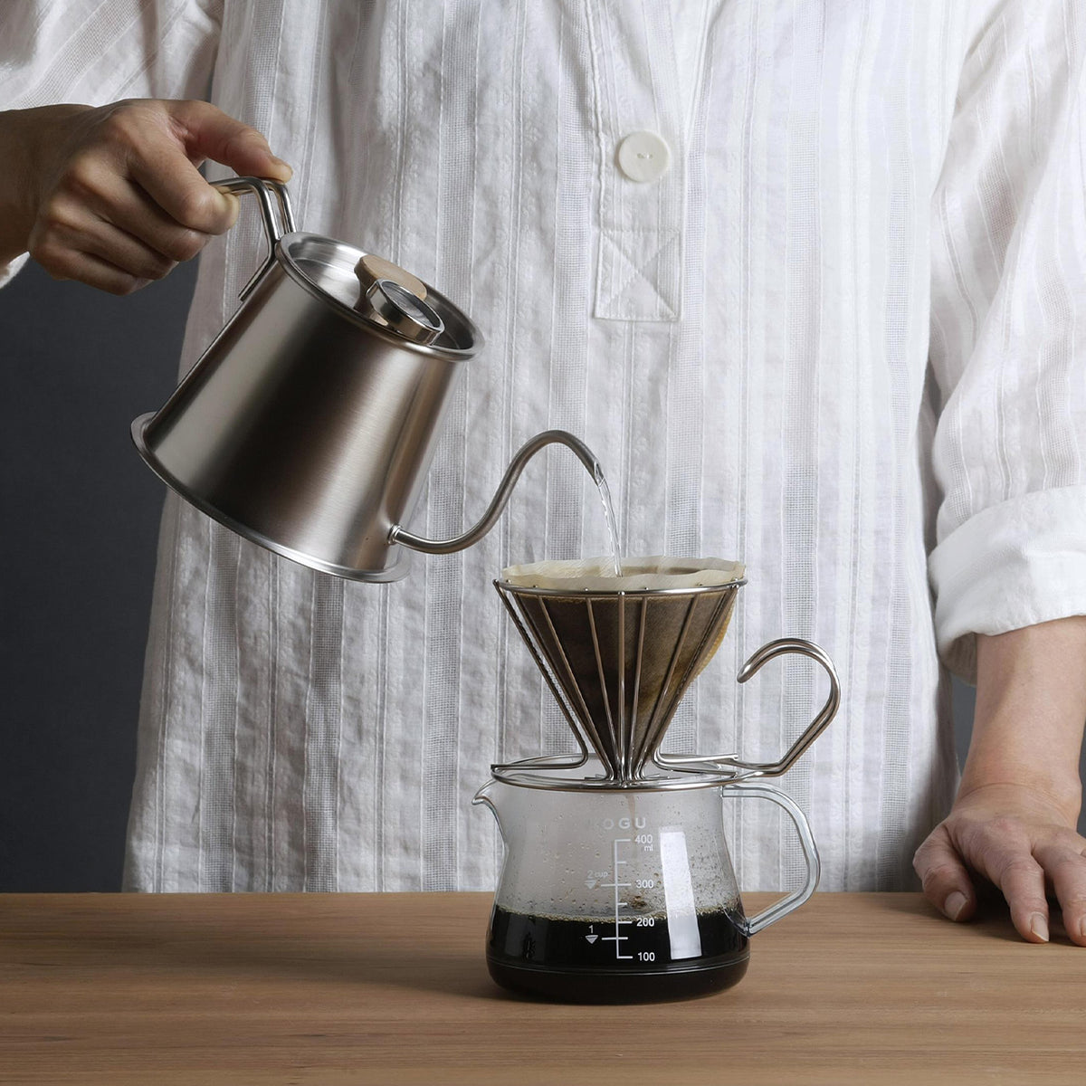 Coffee Kogu stainless steel wire coffee dripper