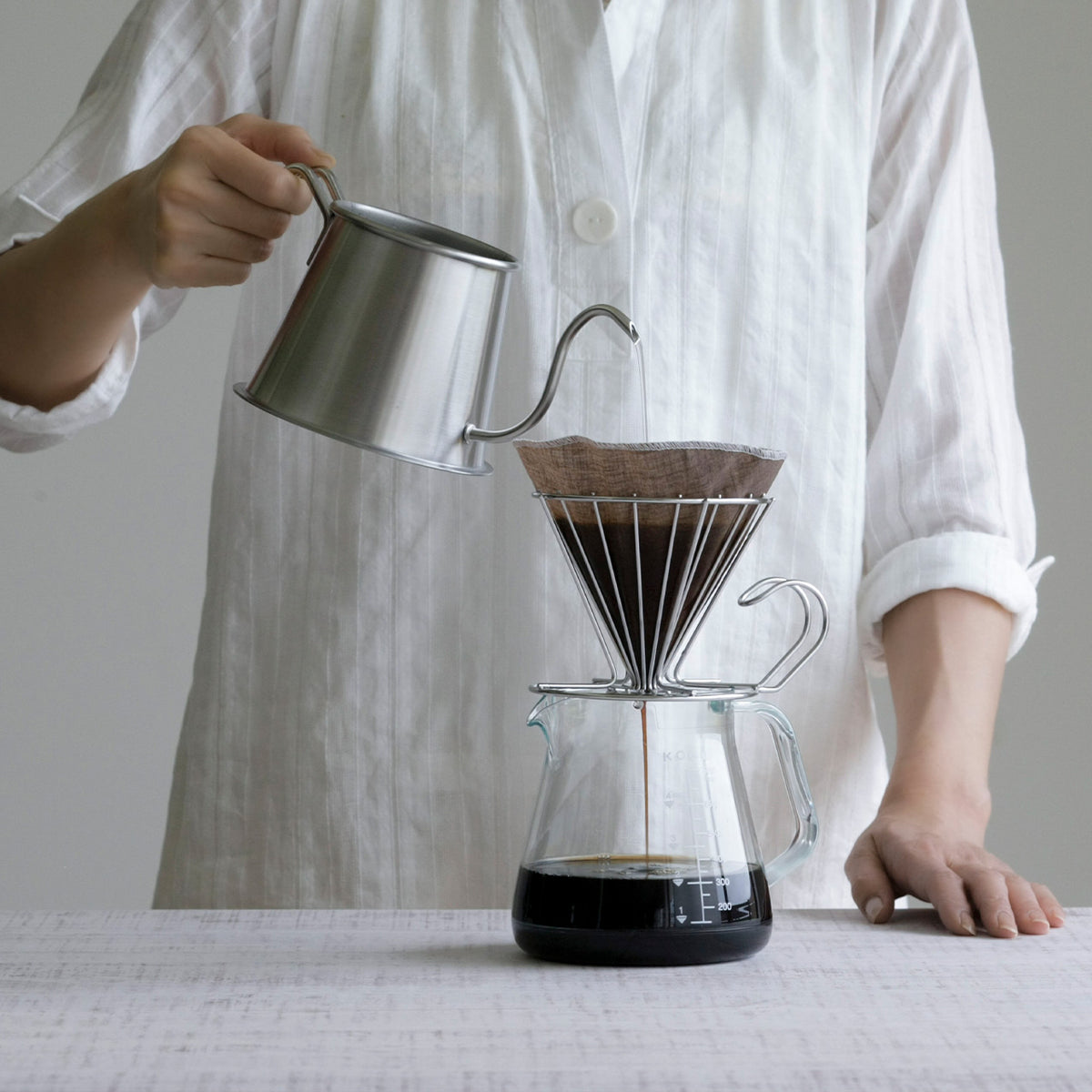 Coffee Kogu stainless steel wire coffee dripper