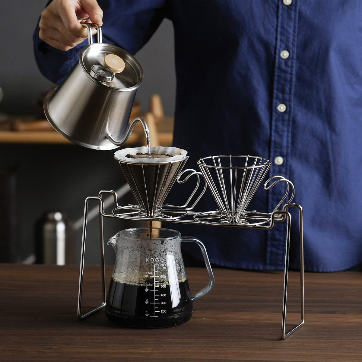 Coffee Kogu stainless steel wire coffee dripper
