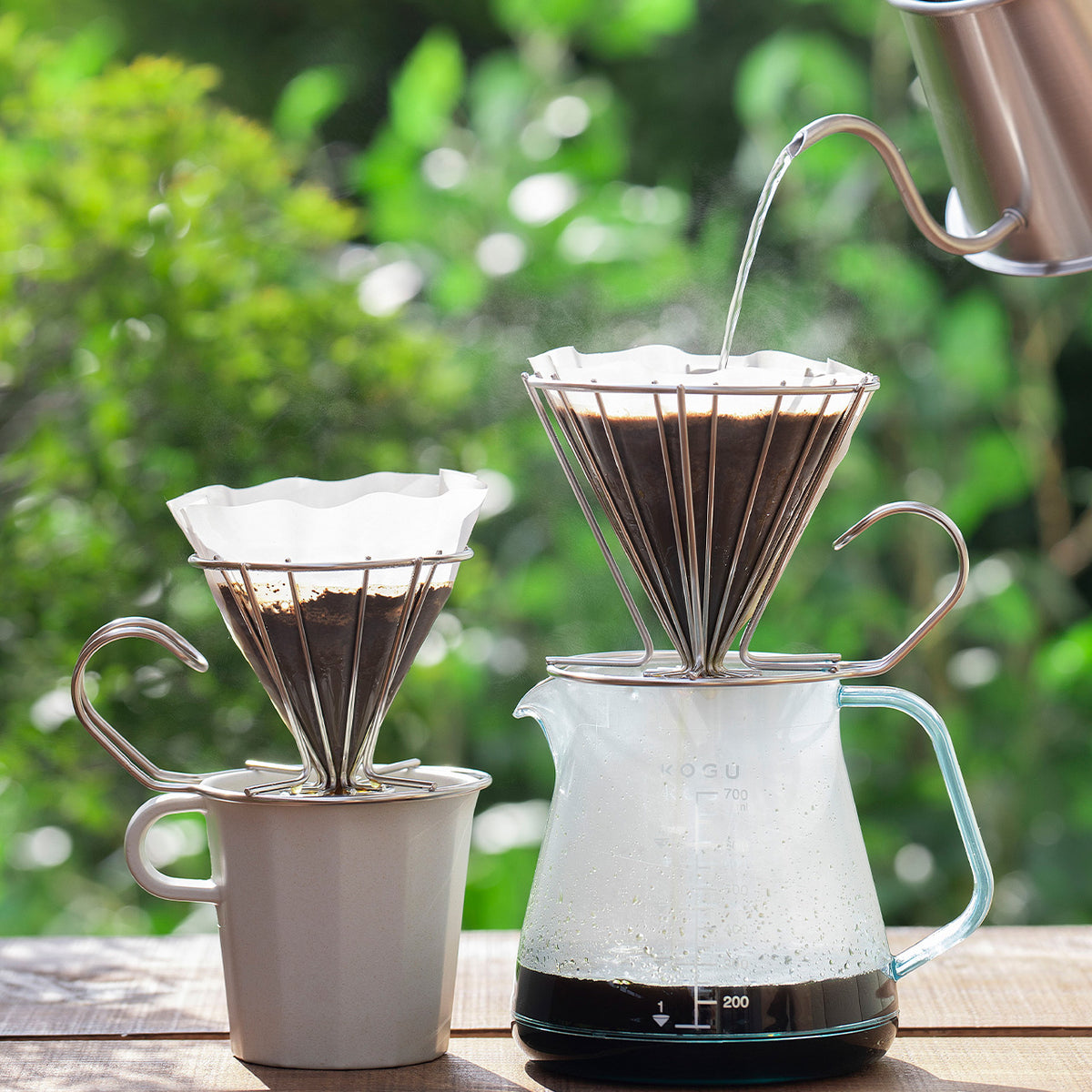 Coffee Kogu stainless steel wire coffee dripper