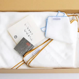 Gauze towel gift set of 5 in its gift box
