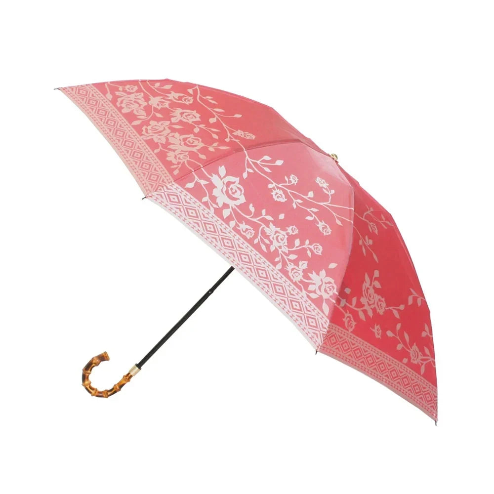 kirie Rose umbrella in French Red, open #Color_French Red