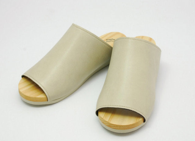 Wooden room shoes "Two-piece" -Mizutori Kogyo-