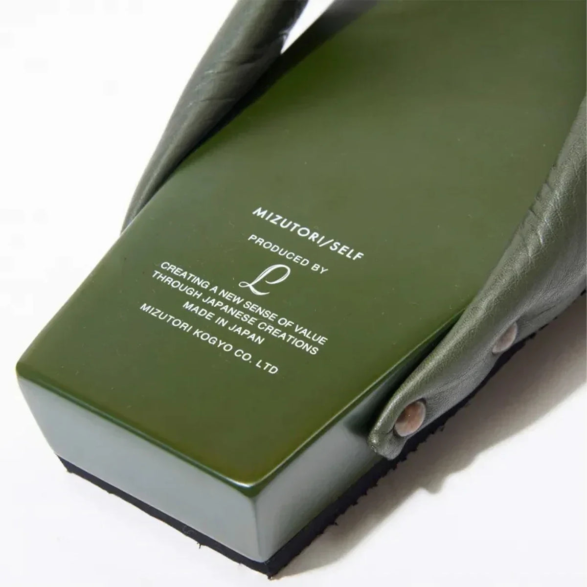 Shizuoka hinoki base of the olive COLOR GETA #Color_Olive