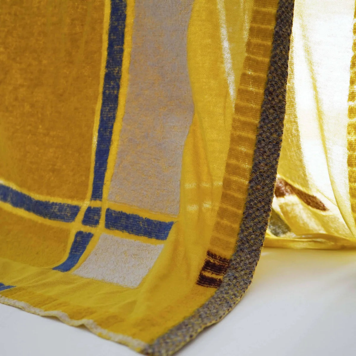Yellow tanbo stole folded