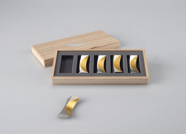 Repose-baguettes "Lune" / Feuille d'or -Nousaku -