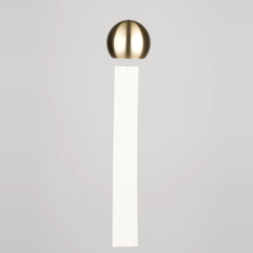 Brass Wind Chime marumaru: Round Gold Japanese Furin | NOUSAKU