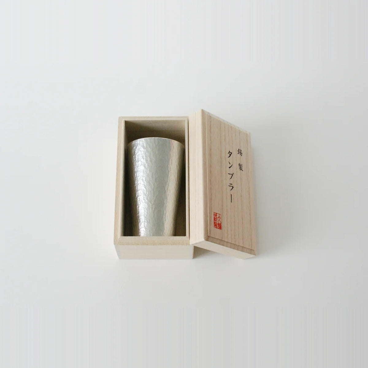Rikka tin tumbler in a single paulownia wood box