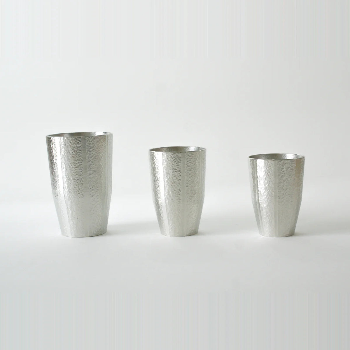 Kirameki tin tumblers in small, medium and large