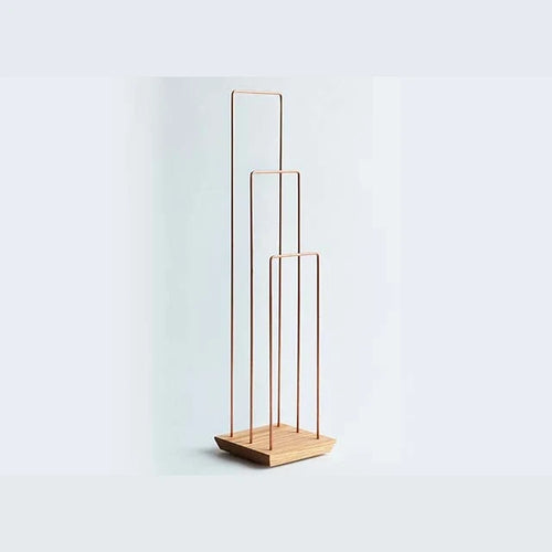 Wazarashi Cloth Hanger Triple, Oak Drying Stand | sasasa