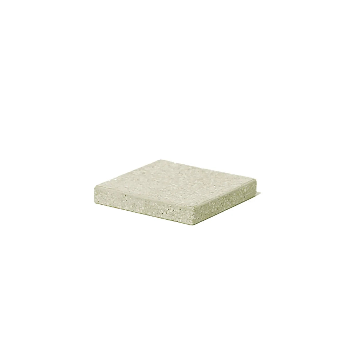 soil soap dish for bath, square, green