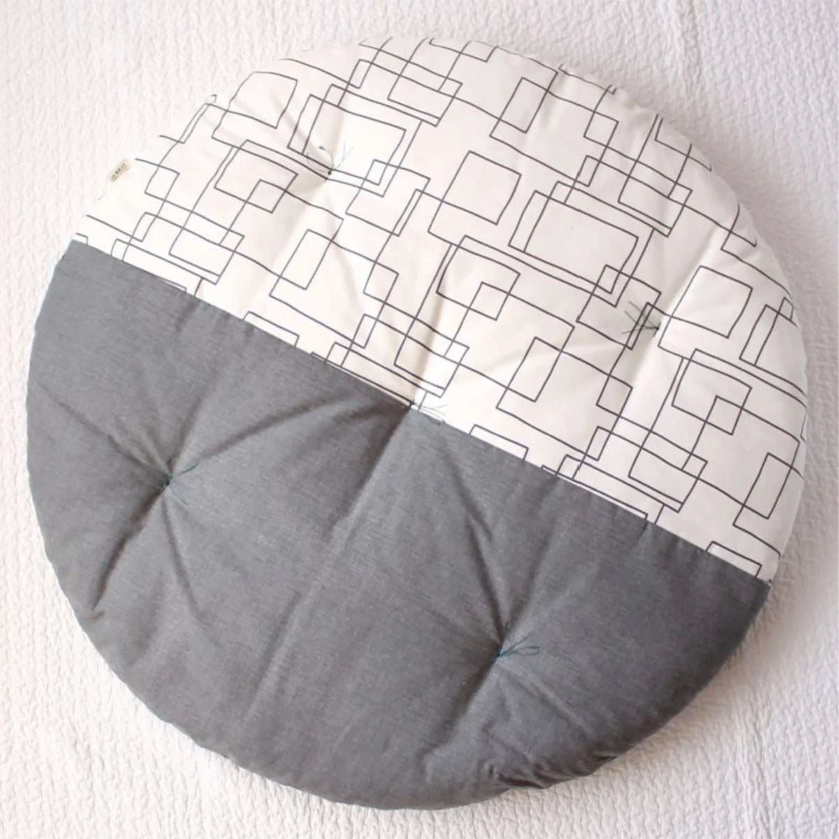 Takaokaya senbei floor cushion in gray #Color_Gray