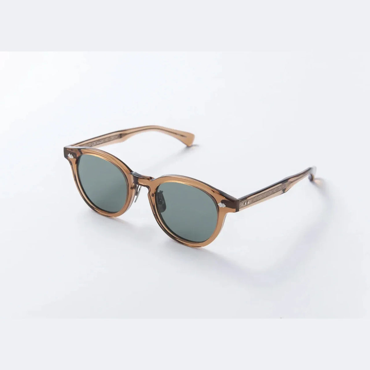 tesio YAMA sunglasses in light brown, angled view #Color_Light Brown