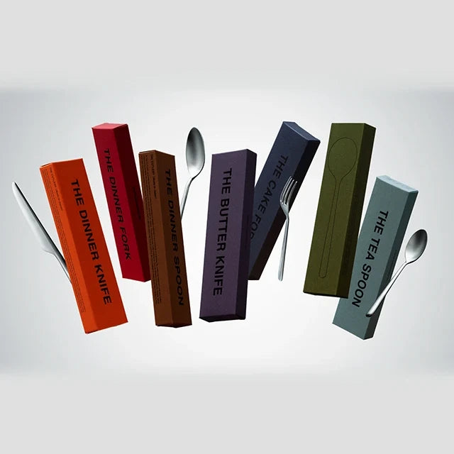 THE cutlery with its colourful gift boxes