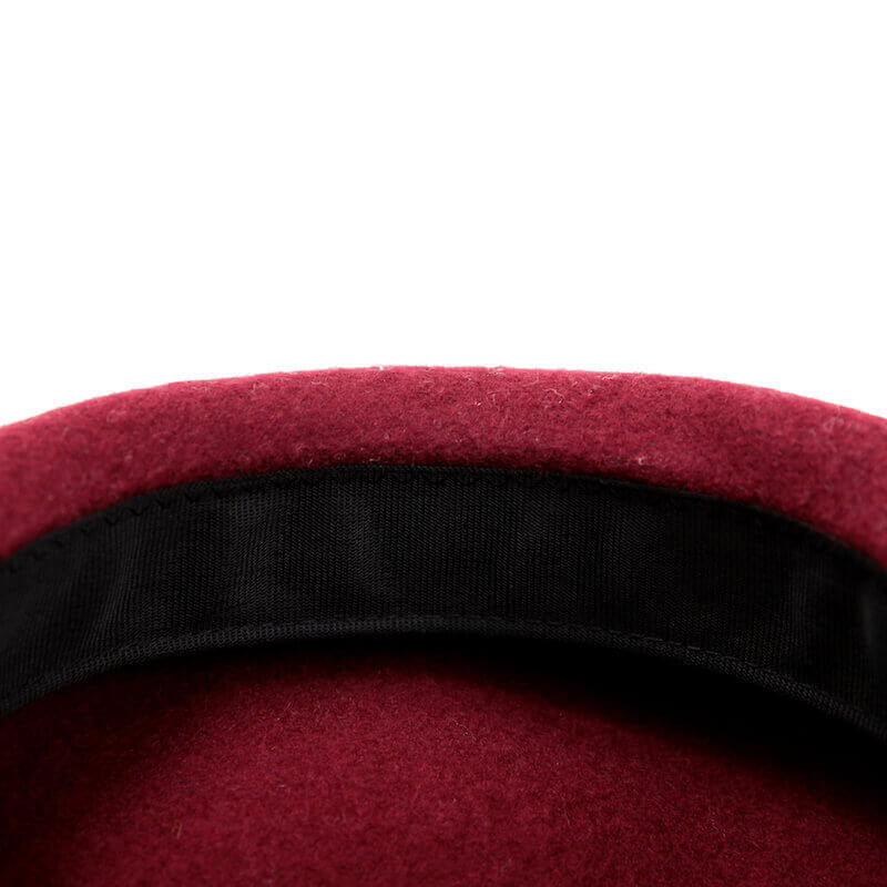 Merino wool Basque beret - Beret is flamingo -