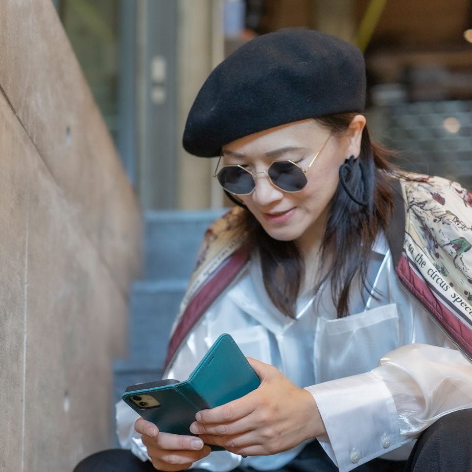 Merino wool Basque beret - Beret is flamingo -