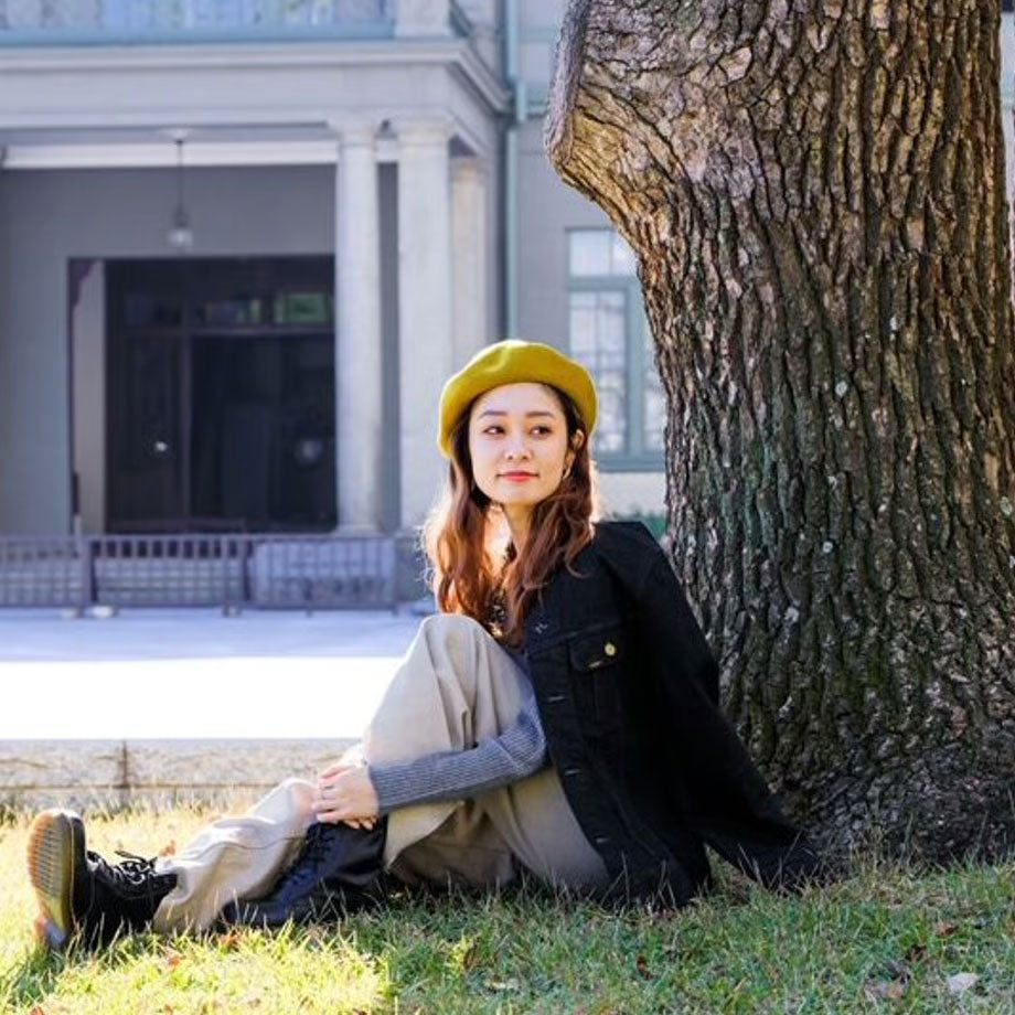 Merino wool Basque beret - Beret is flamingo -