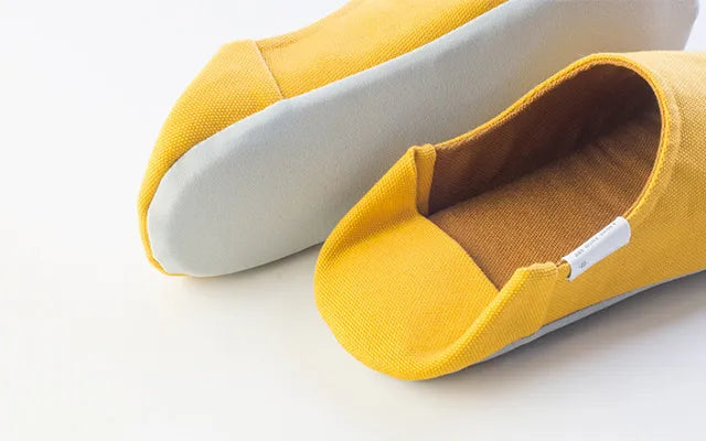 Babouche worn with the heel up or folded down