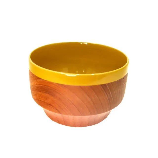 chanto urushi multi bowl in yellow #Color_Yellow