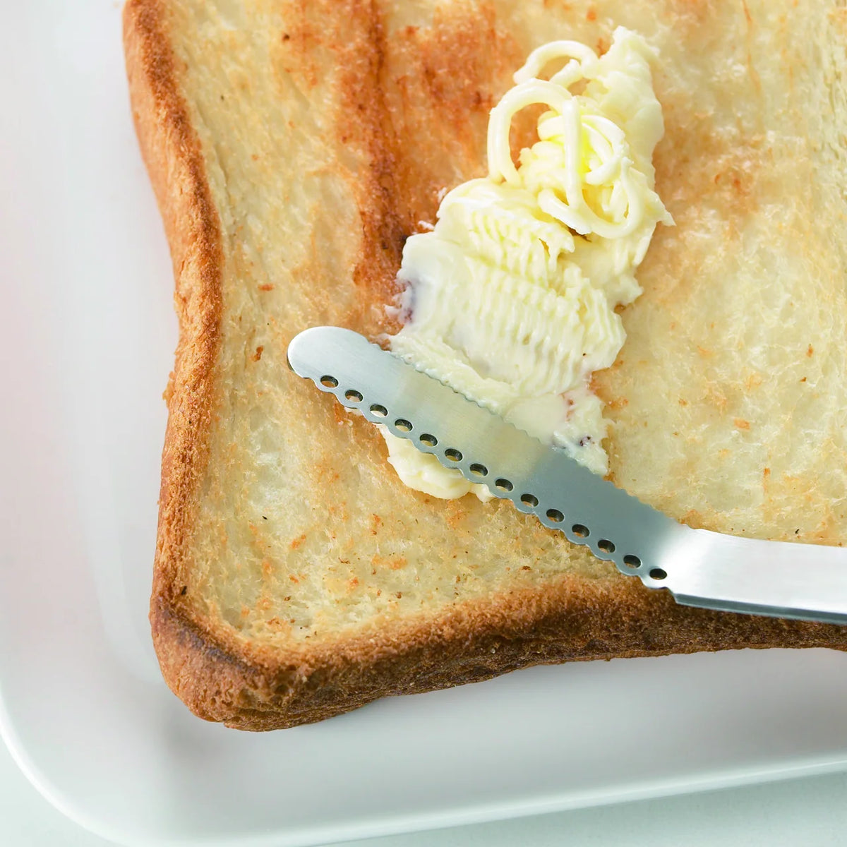 Butter curls from Nulu spread on toast