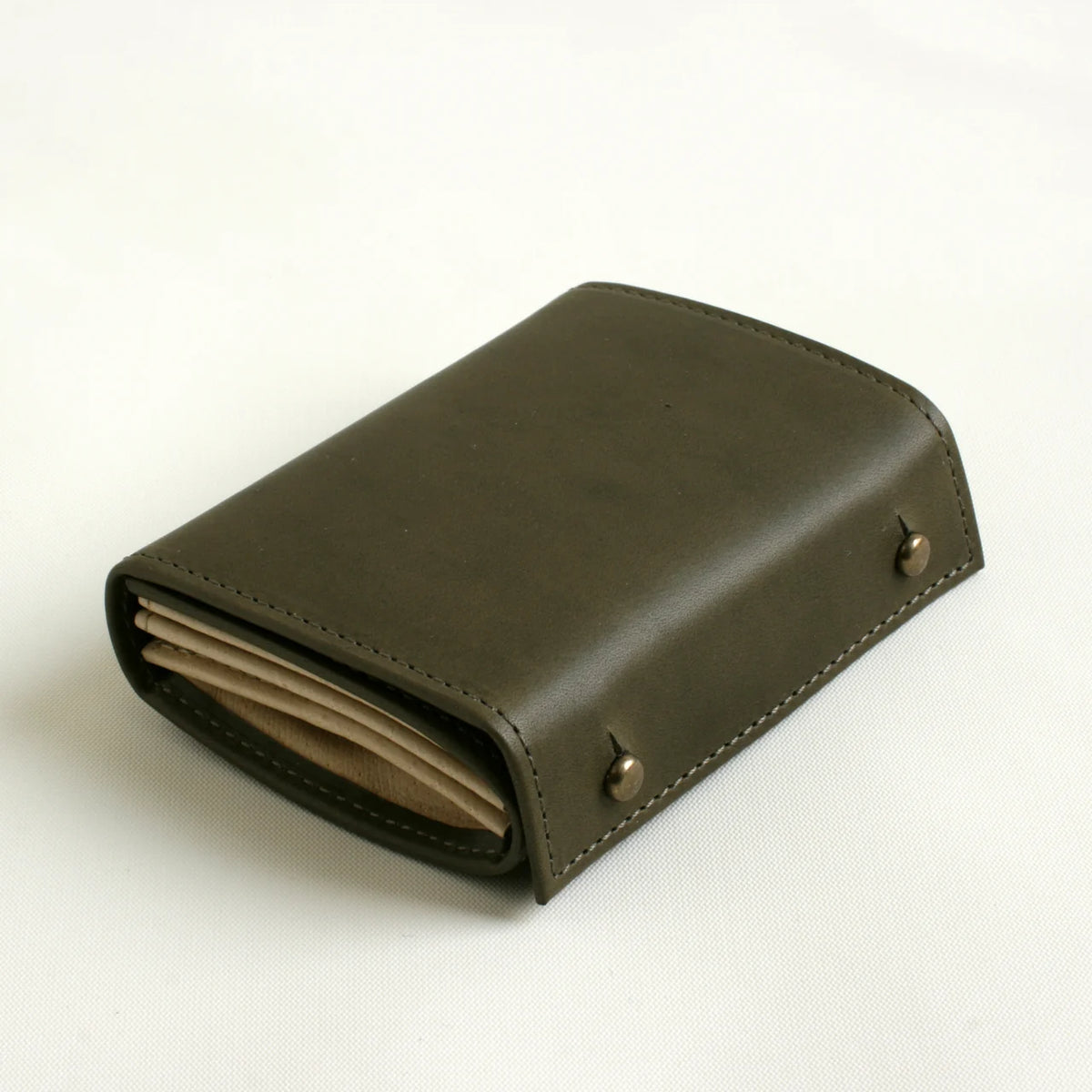 m+ millefoglie II leather wallet in grigio #Color_Grigio