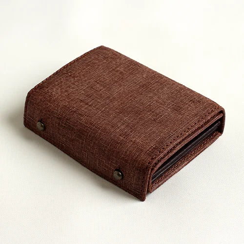 m+ millefoglie II Quadretti wallet in choco #Color_Choco