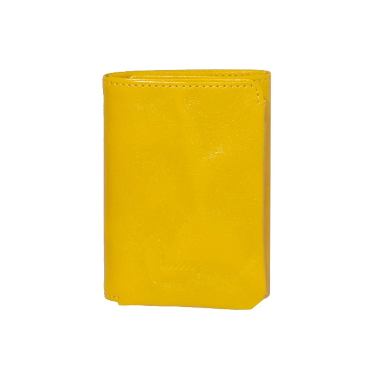 hmny tri-fold leather wallet in yellow #Color_Yellow