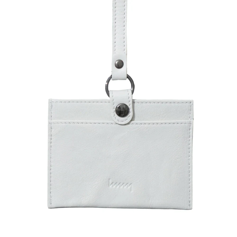 hmny leather ID card holder in light gray #Color_Light Gray