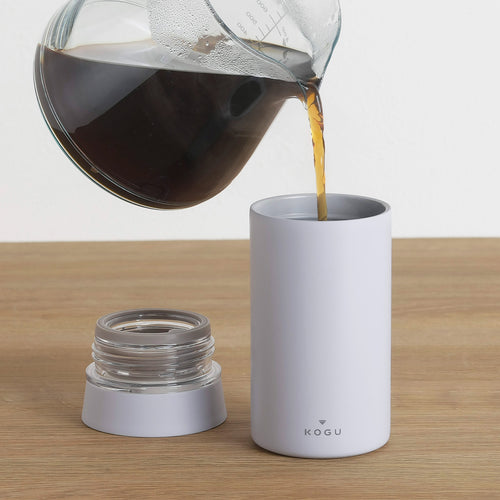Insulated Mug Bottle (240ml): Teflon-Coated Inside to Keep Coffee Tasting Pure | COFFEE KOGU