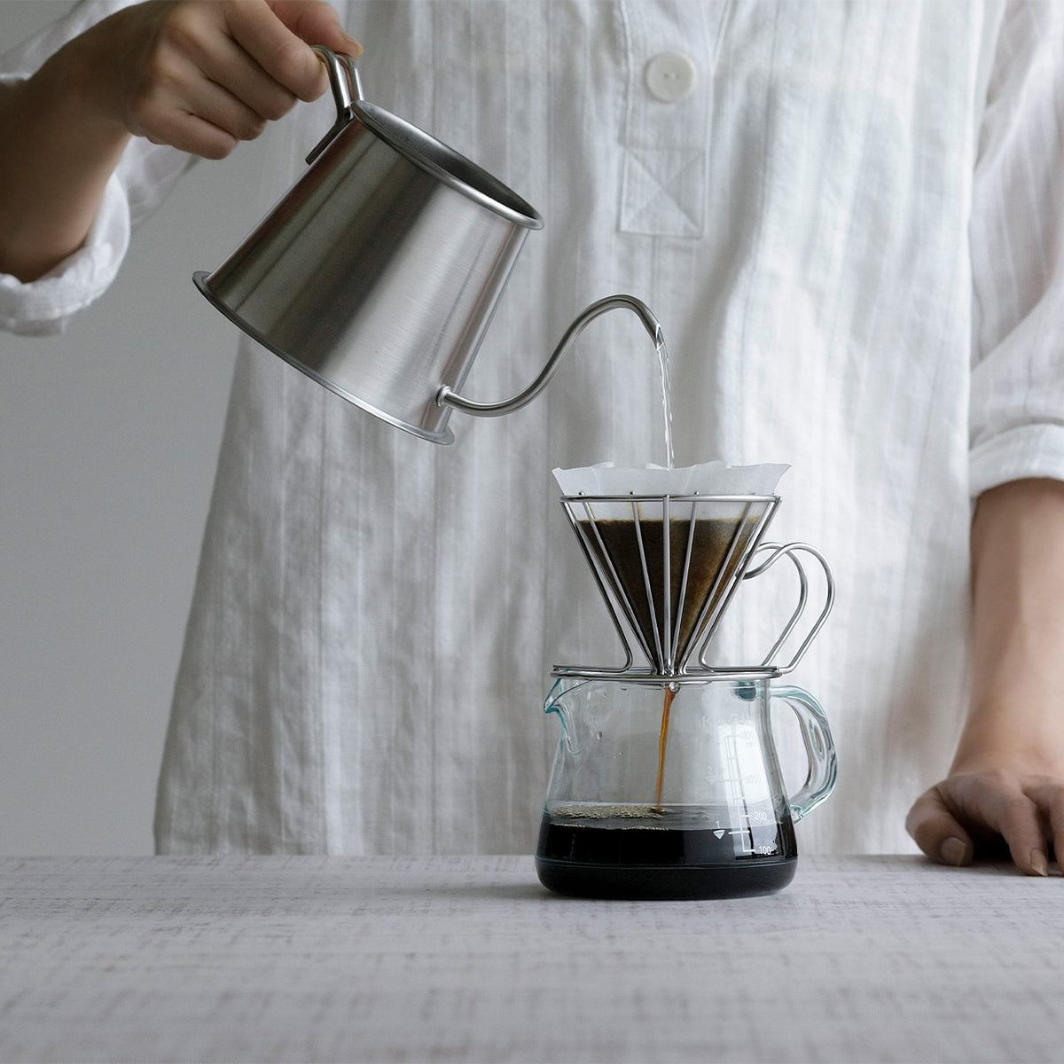 Coffee Kogu stainless steel wire coffee dripper