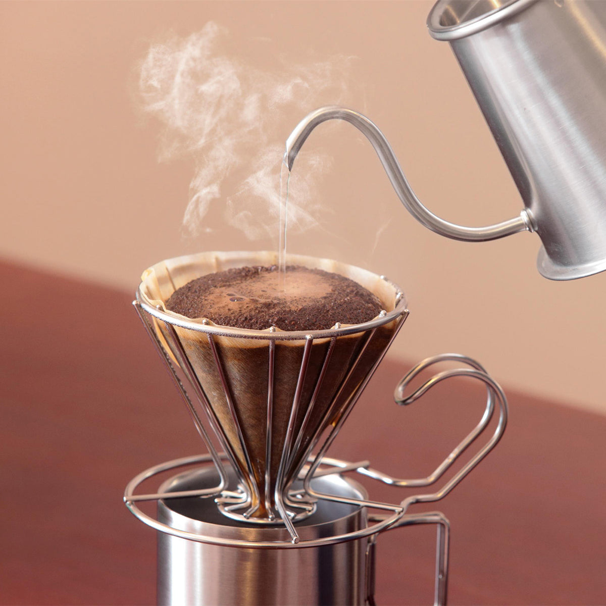 Coffee Kogu stainless steel wire coffee dripper