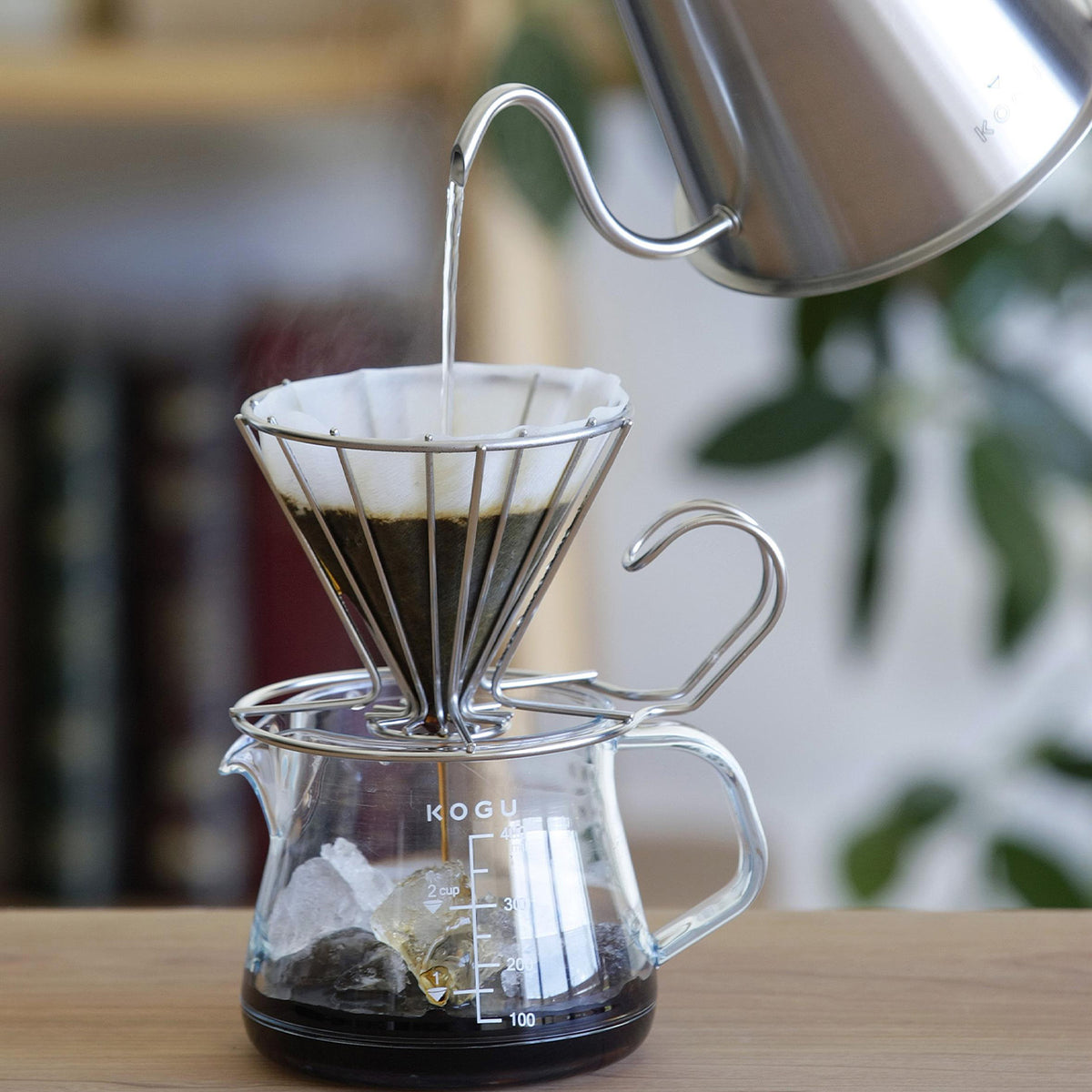 Coffee Kogu stainless steel wire coffee dripper