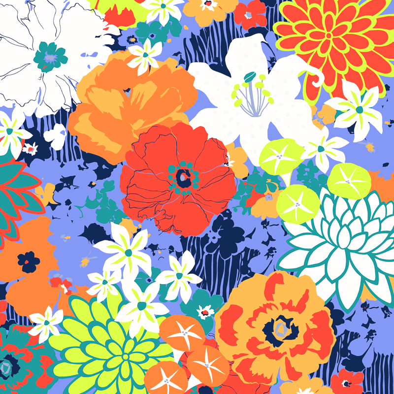NAGARE water-repellent furoshiki – Kaka (Blossoms) pattern #Pattern_Kaka (Blossoms)