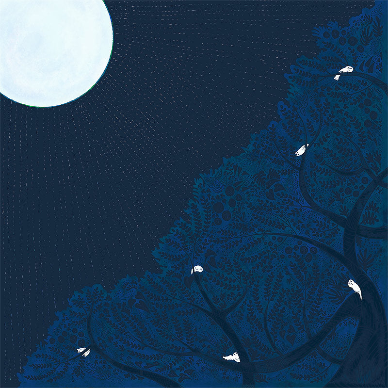 NAGARE water-repellent furoshiki – Night Forest pattern #Pattern_Night Forest