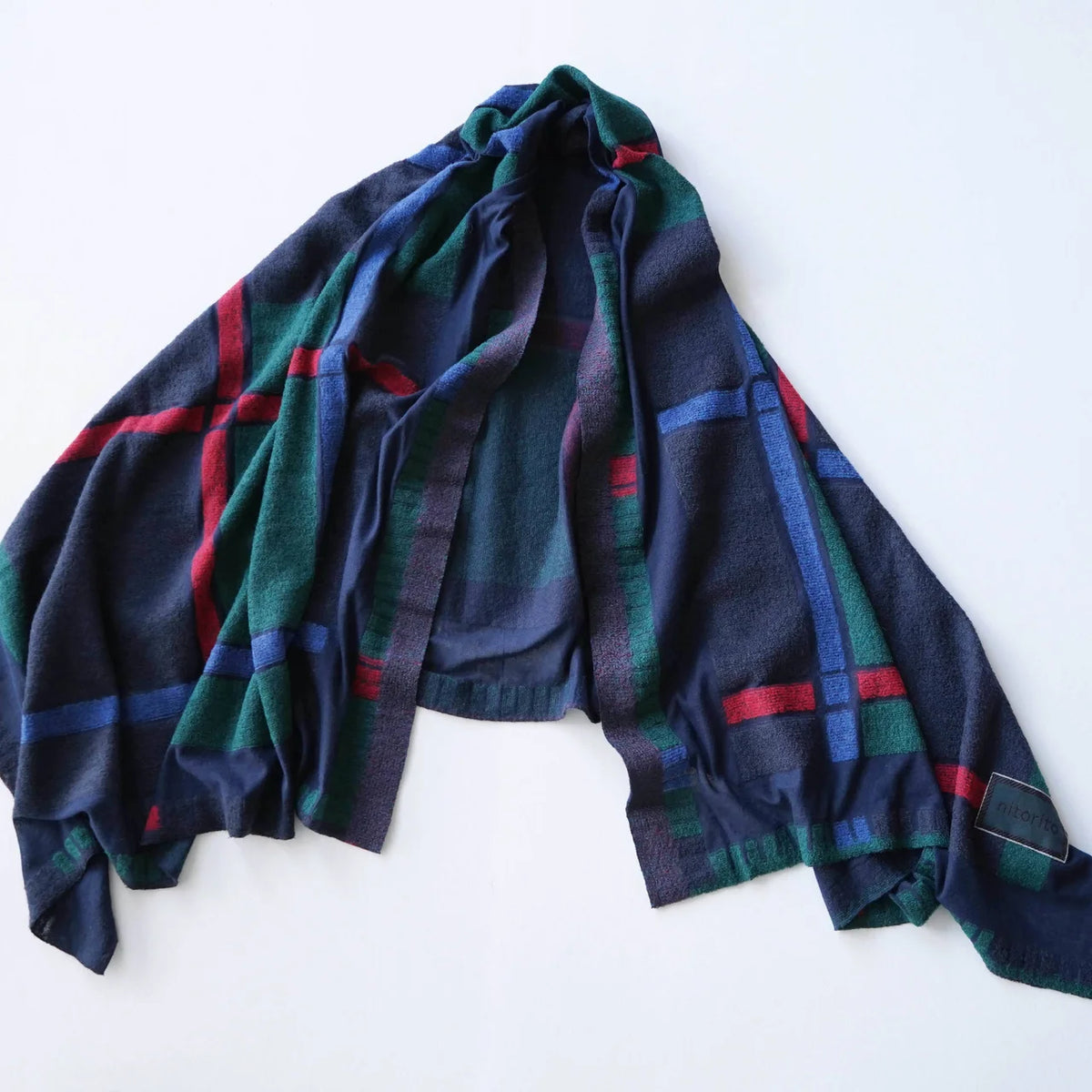 Navy tanbo stole folded