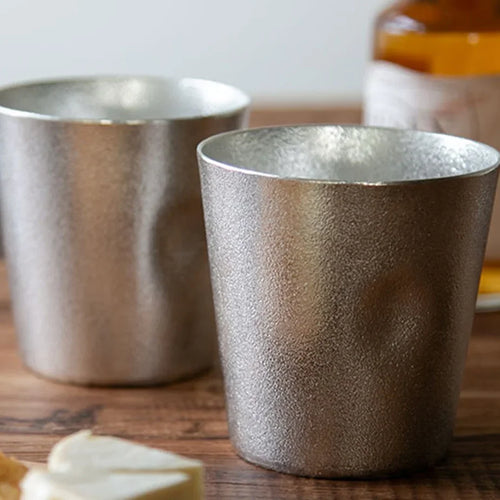 NAJIMI Tin Tumbler Pair Gift Set: Thumb-Grip Design | NOUSAKU