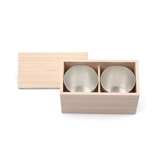 NAJIMI tumbler pair in a paulownia wood box