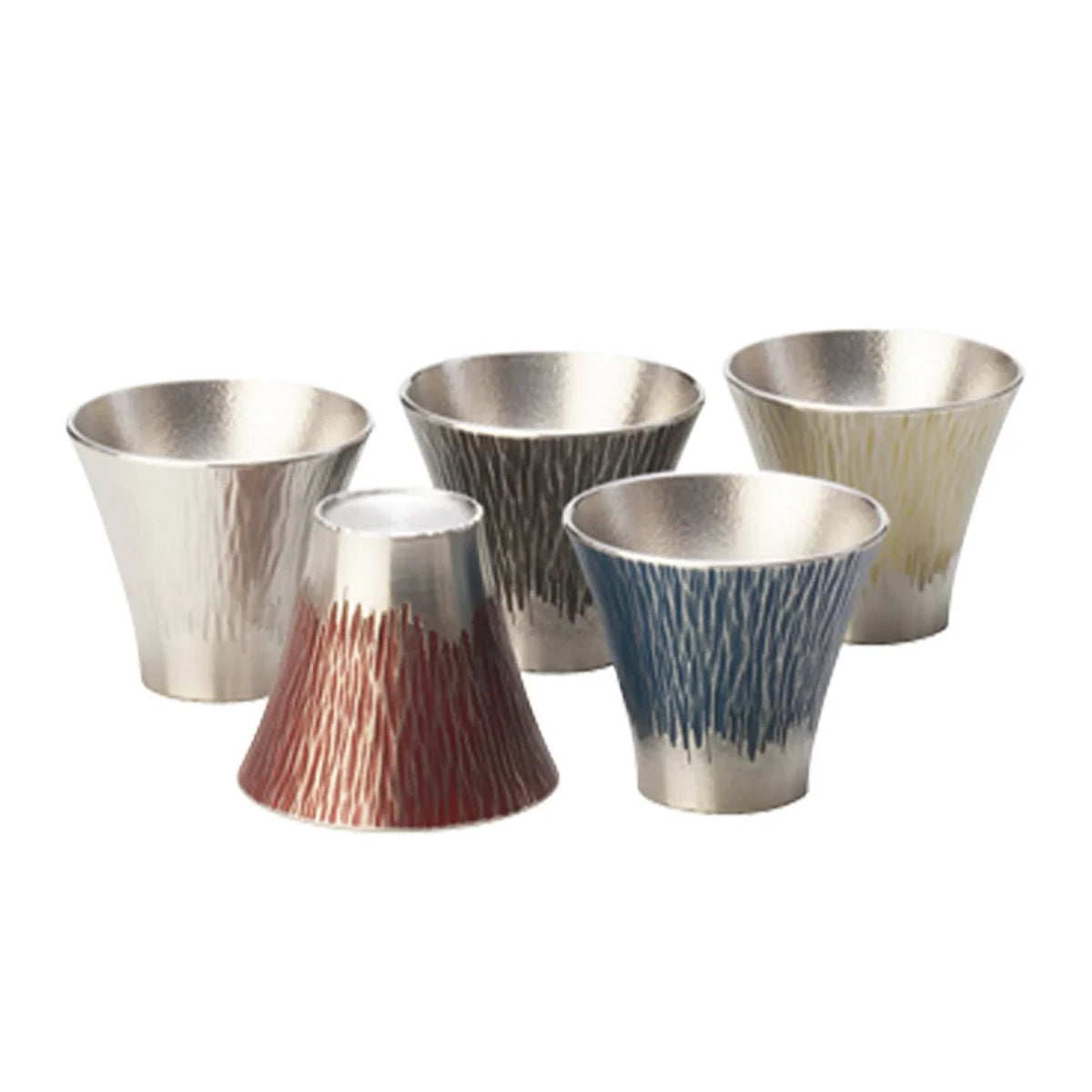 Mt. Fuji tin tumblers in five colors