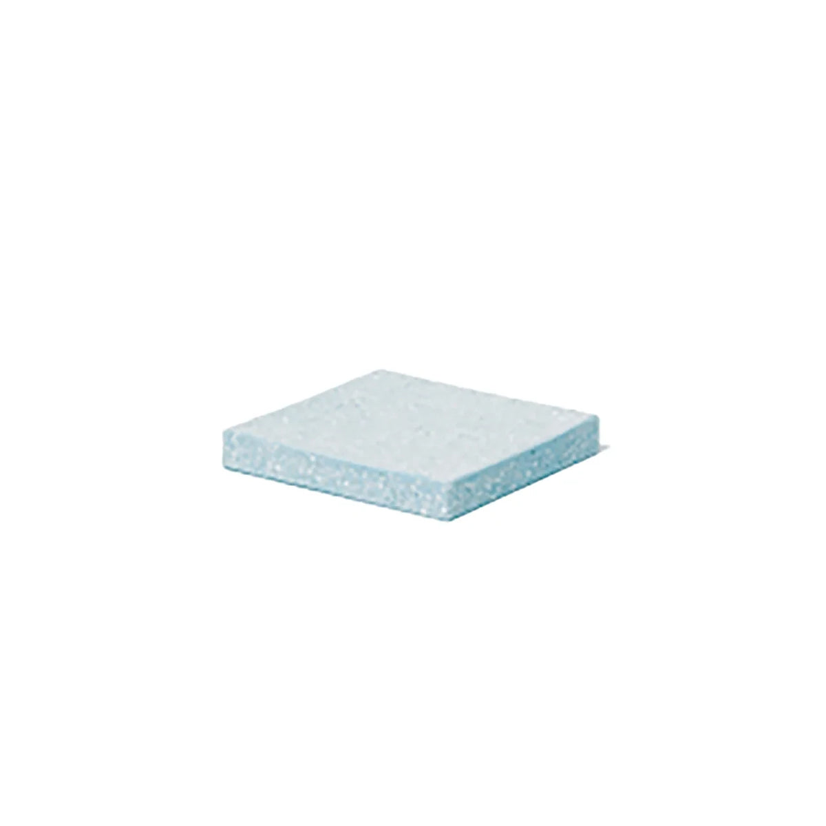 soil soap dish for bath, square, blue