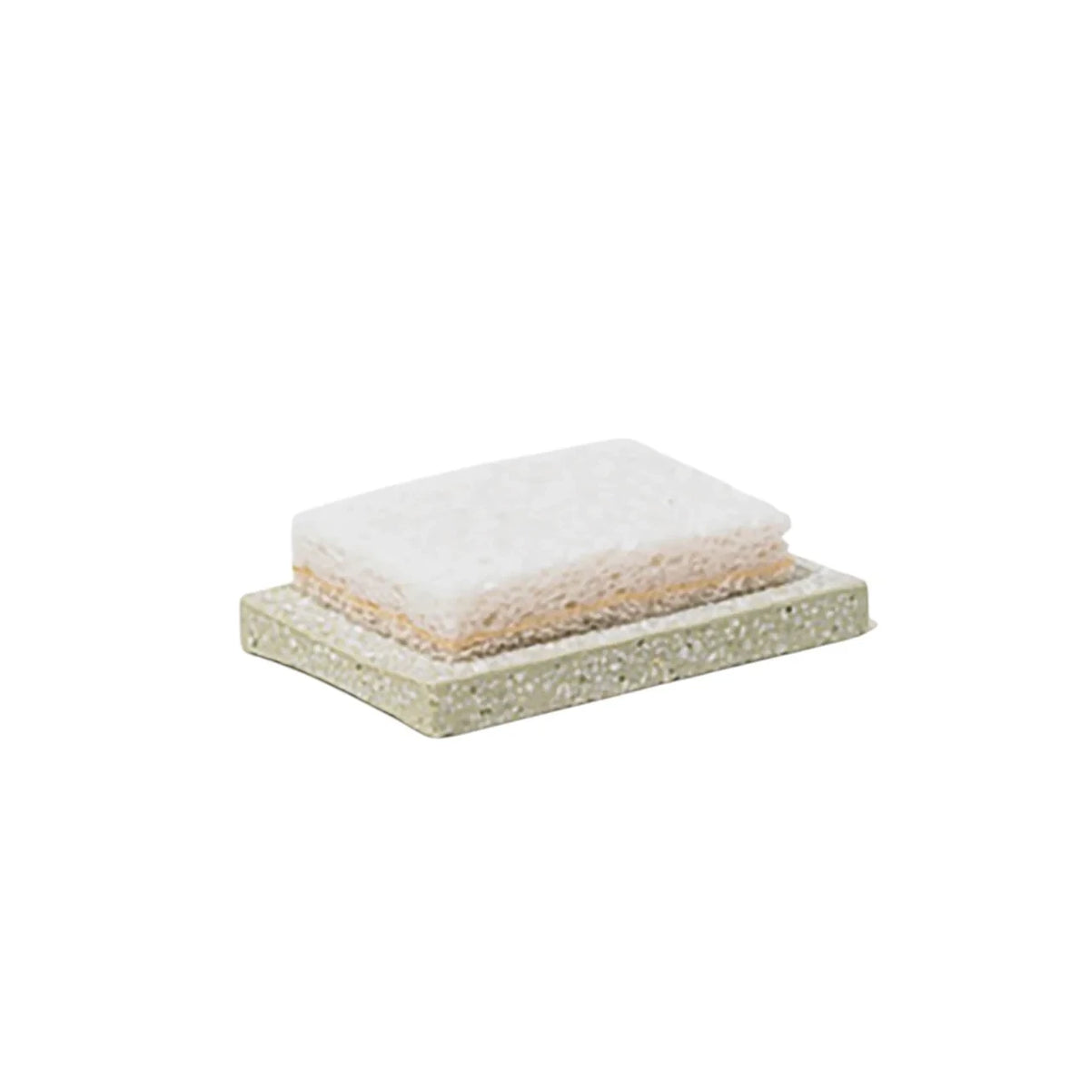 soil sponge tray, green, with a sponge